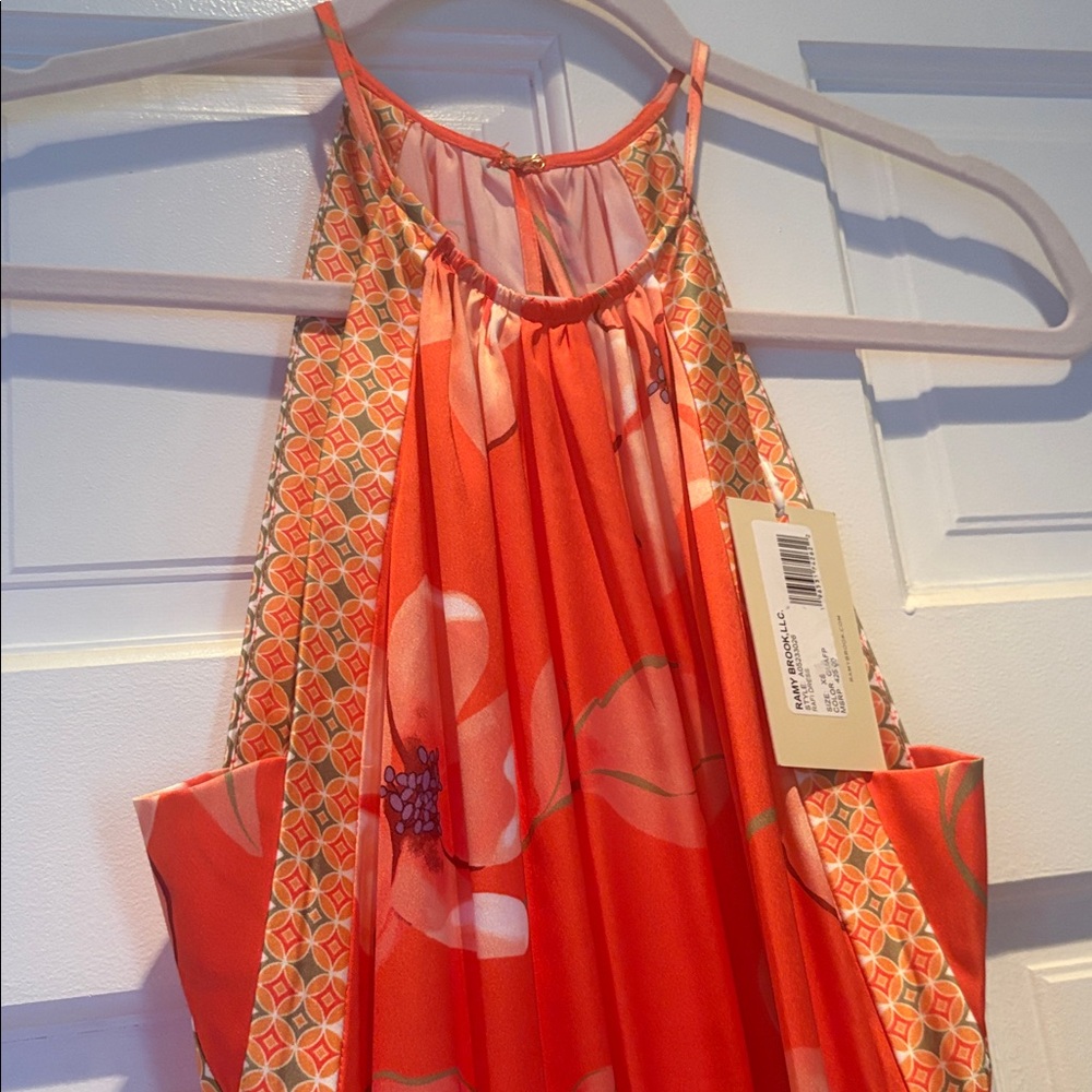 Ramy Brook Rafi Floral Halter Mini Dress NWTS - Picture 7 of 14
